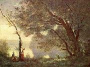 Jean-Baptiste Camille Corot Erinnerung an Mortefontaine France oil painting artist
